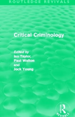 Critical Criminology book