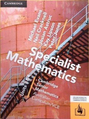 CSM VCE Specialist Mathematics Units 3 and 4 book