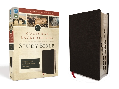 NIV, Cultural Backgrounds Study Bible (Context Changes Everything), Bonded Leather, Black, Red Letter, Thumb Indexed: Bringing to Life the Ancient World of Scripture book