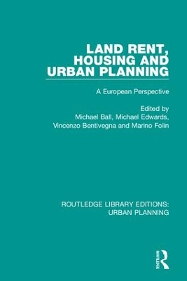 Land Rent, Housing and Urban Planning by Michael Ball