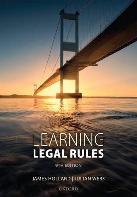 Learning Legal Rules by James Holland