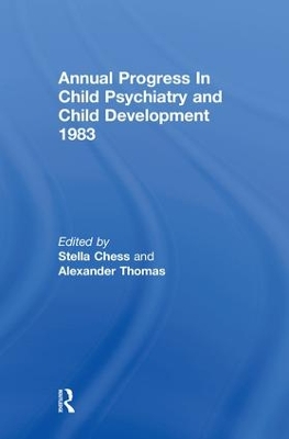 1983 Annual Progress in Child Psychiatry book
