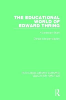 Educational World of Edward Thring book