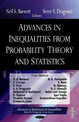 Advances in Inequalities from Probability Theory & Statistics book