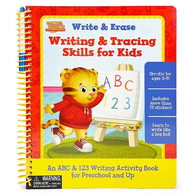 Daniel Tiger Write & Erase Writing & Tracing Skills for Kids book