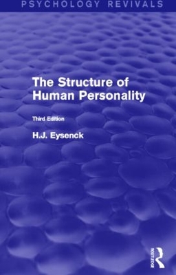 The Structure of Human Personality by H. J. Eysenck