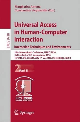 Universal Access in Human-Computer Interaction. Interaction Techniques and Environments book