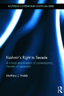 Kashmir's Right to Secede by Matthew J. Webb