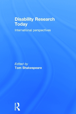 Disability Research Today by Tom Shakespeare