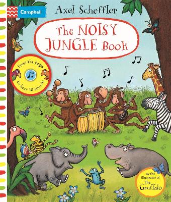The Noisy Jungle Book: A press-the-page sound book book