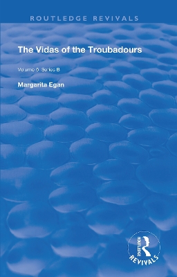 The Vidas of The Troubadours book