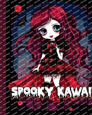 Spooky Kawaii Coloring Book: Cute Gothic Coloring Pages with Creepy Pastel Goth Characters for Relaxation book