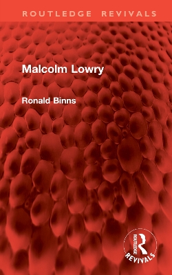 Malcolm Lowry book
