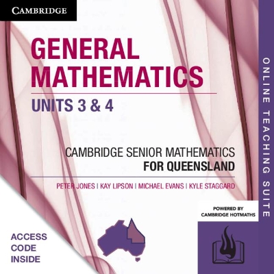 CSM QLD General Mathematics Units 3 and 4 Online Teaching Suite (Card) book