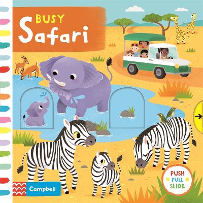 Busy Safari: A Push, Pull, Slide Book book