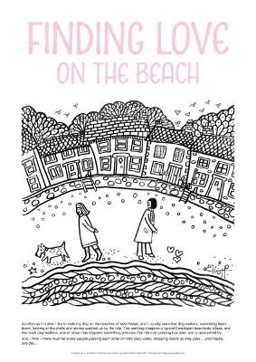 Helen Elliott Poster: Finding Love on the Beach book