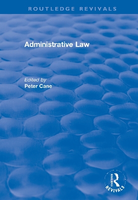 Administrative Law by Peter Cane