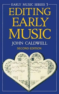 Editing Early Music book