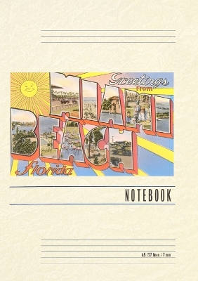 Vintage Lined Notebook Greetings from Miami Beach, Florida by Found Image Press
