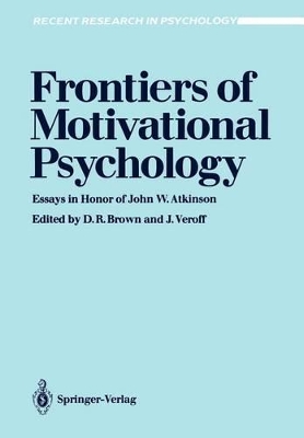 Frontiers of Motivational Psychology book