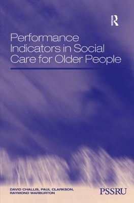 Performance Indicators in Social Care for Older People book