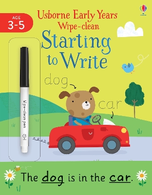 Early Years Wipe-Clean Starting to Write book
