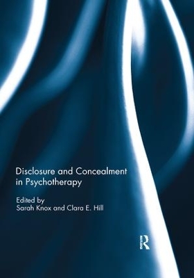 Disclosure and Concealment in Psychotherapy book