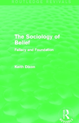 Sociology of Belief book