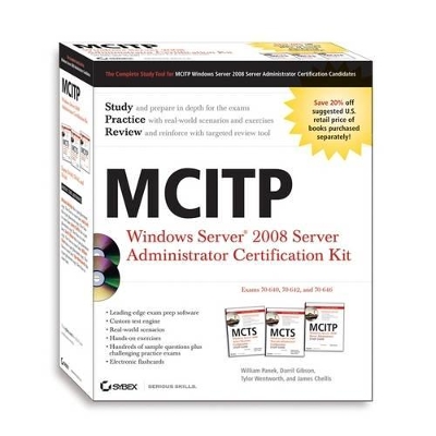 MCITP: Windows Server 2008 Server Administrator Certification Kit book