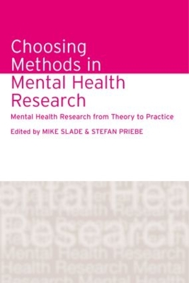 Choosing Methods in Mental Health Research book