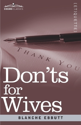 Don'ts for Wives book