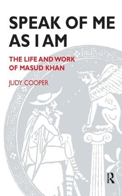 Speak of Me As I Am by Judy Cooper