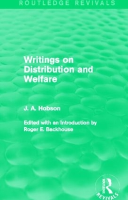 Writings on Distribution and Welfare book