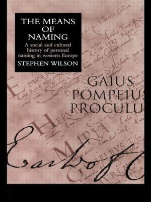 The Means Of Naming by Stephen Wilson