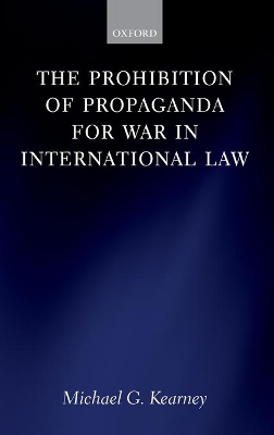 Prohibition of Propaganda for War in International Law book