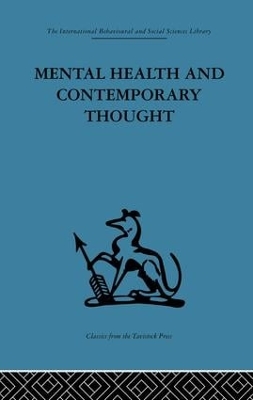 Mental Health and Contemporary Thought book
