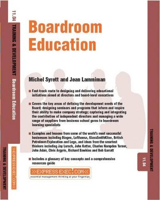 Boardroom Education: Training and Development 11.4 book