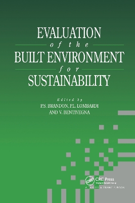 Evaluation of the Built Environment for Sustainability by Vicenzo Bentivegna