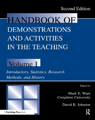 Handbook of Demonstrations and Activities in the Teaching of Psychology by Mark E. Ware