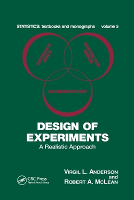 Design of Experiments: A Realistic Approach by Virgil L. Anderson