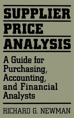 Supplier Price Analysis by Richard Newman