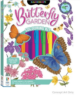Kaleidoscope Colouring Butterfly Garden Kit book