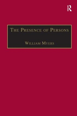 The Presence of Persons: Essays on Literature, Science and Philosophy in the Nineteenth Century book