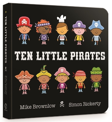 Ten Little Pirates Board Book by Simon Rickerty