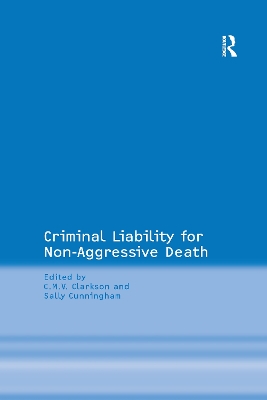 Criminal Liability for Non-Aggressive Death book