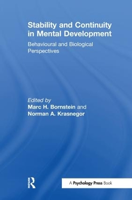 Stability and Continuity in Mental Development: Behavioral and Biological Perspectives book