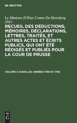 Dans Les Années 1789 Et 1790 book