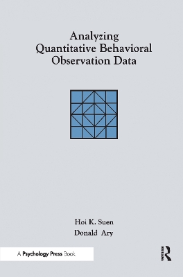 Analyzing Quantitative Behavioral Observation Data book