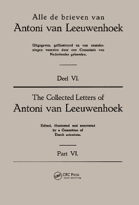 Collected Letters van Leeuwenhoek by Antoni Van Leeuwenhoek