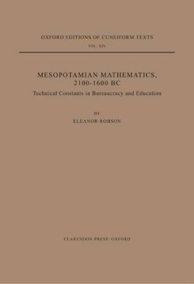 Mesopotamian Mathematics 2100-1600 BC book